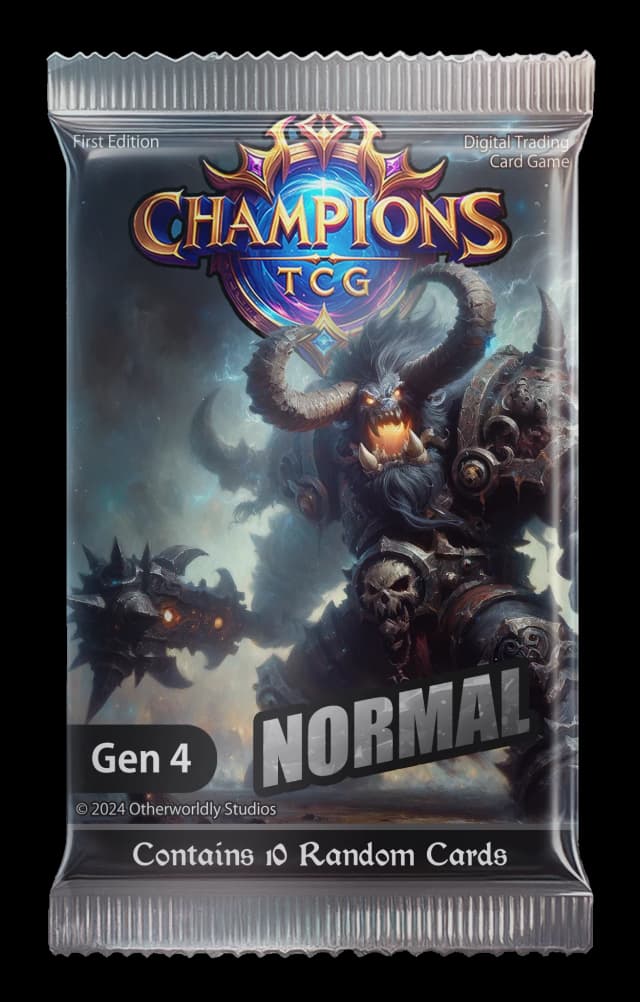 Generation 4 Normal Card Pack Handcash Item