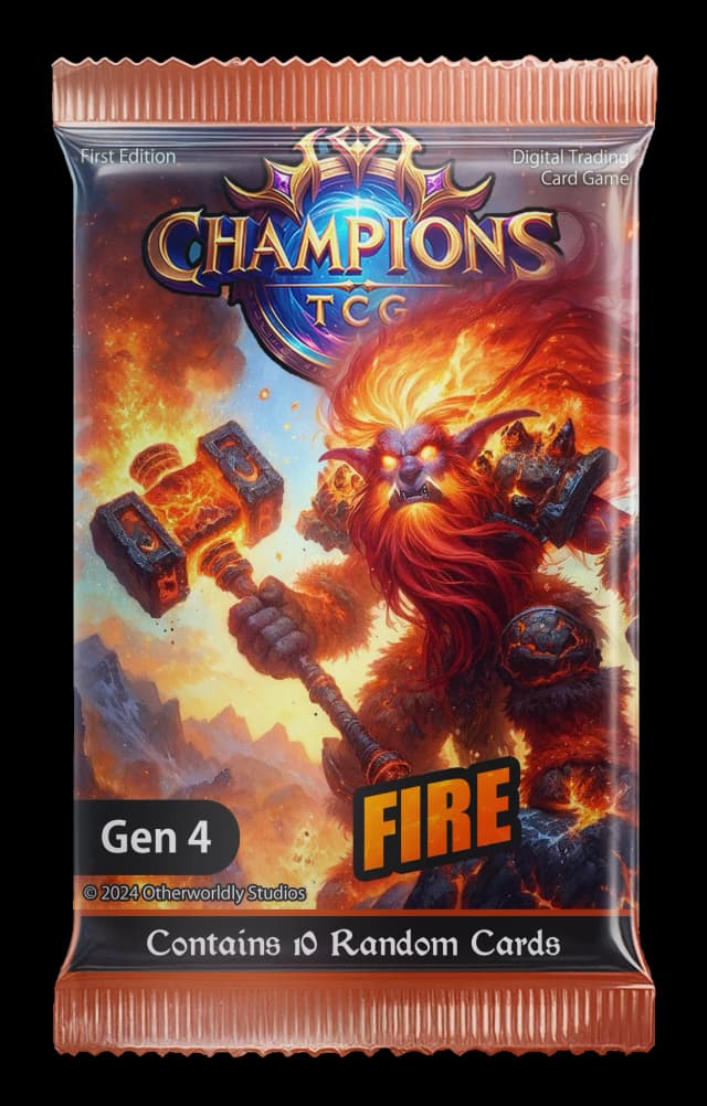 Generation 4 Fire Card Pack Handcash Item